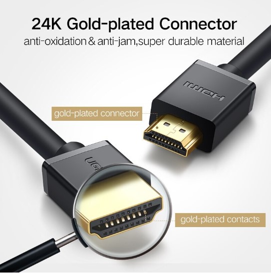 Cáp HDMI dài 2M cao cấp hỗ trợ Ethernet + 4k 2k HDMI chính hãng Ugreen 10107